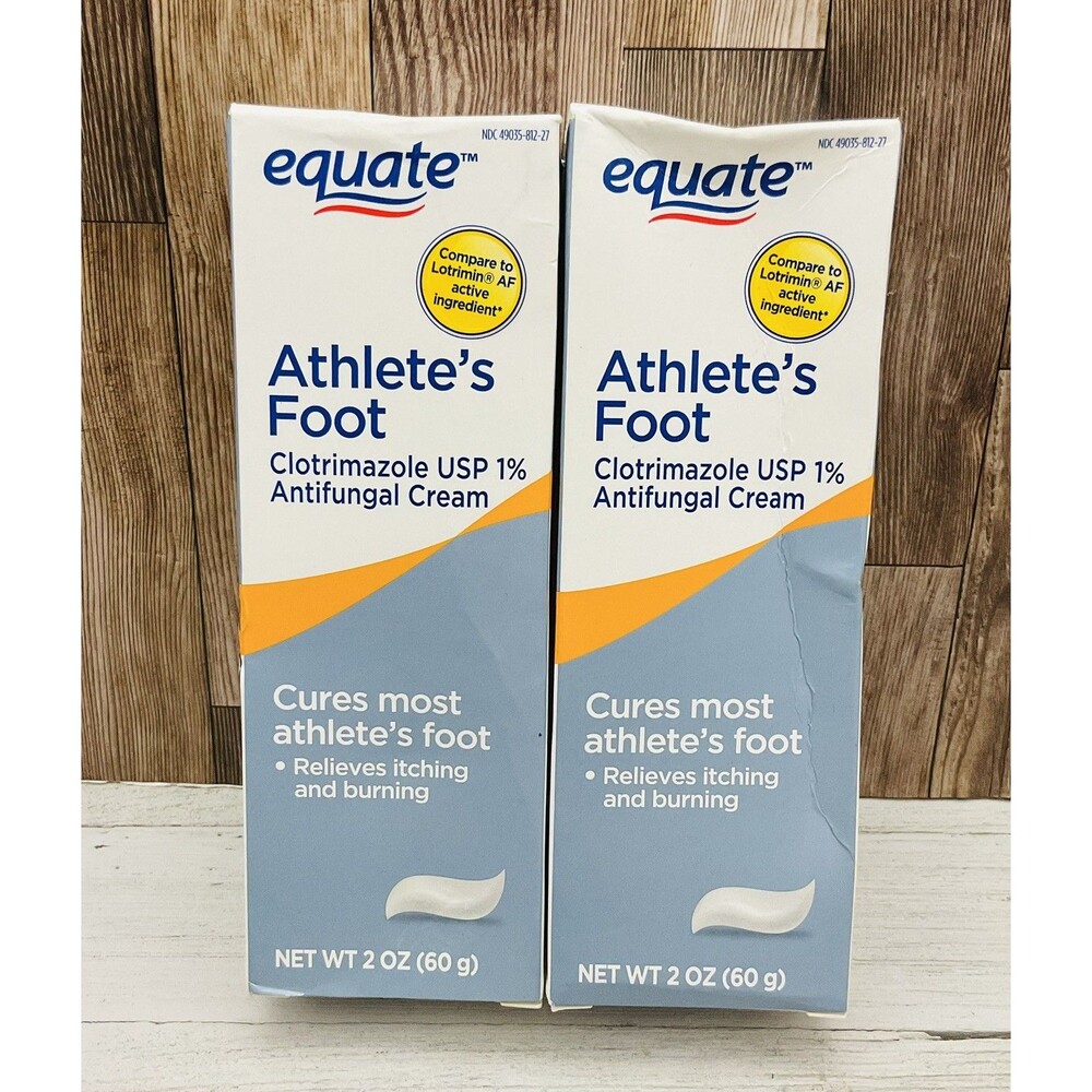 Equate Athlete’s Foot Antifungal Cream 2oz 2-PACK